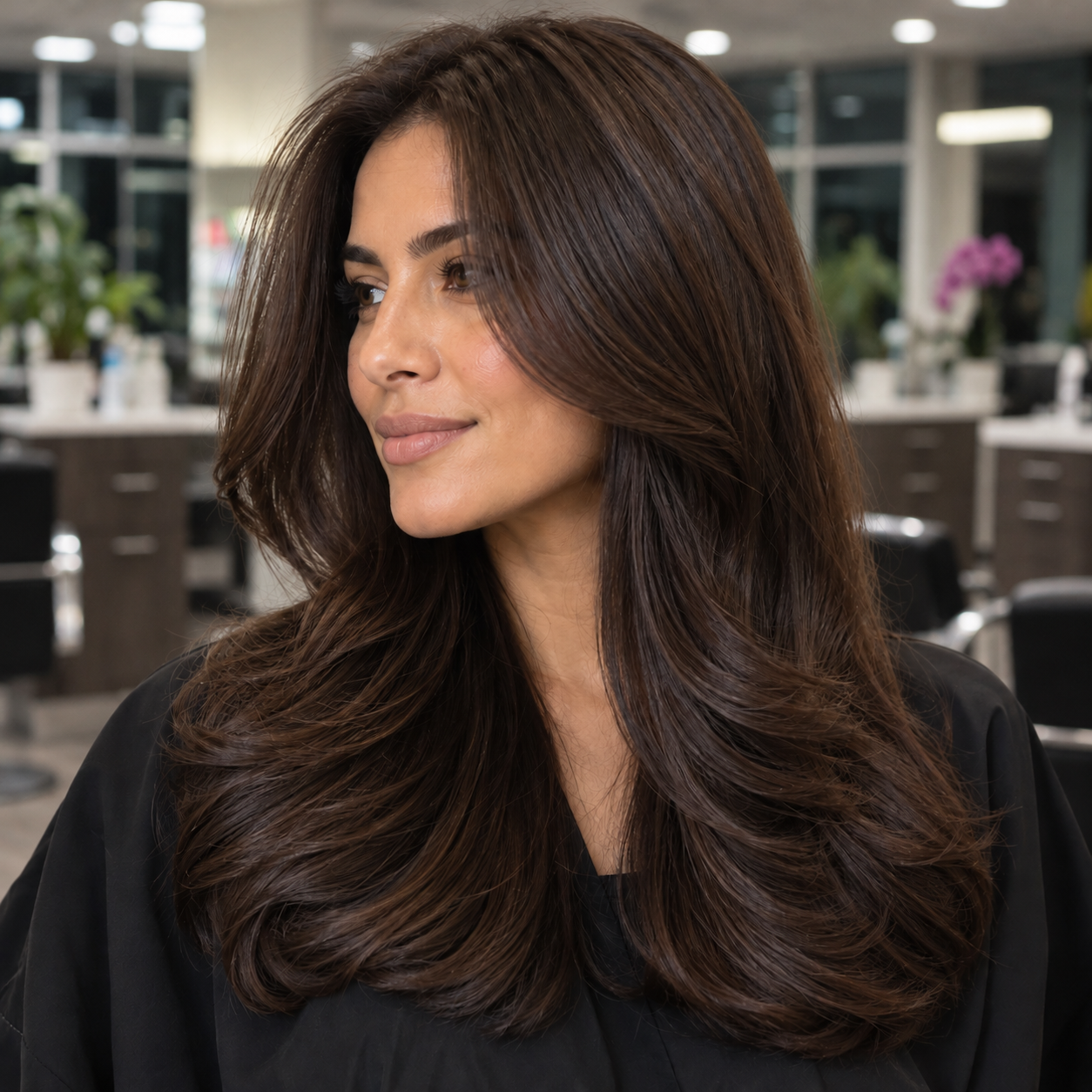 Rich, one-tone brunette single-process color by Beheshte Sadeghi
