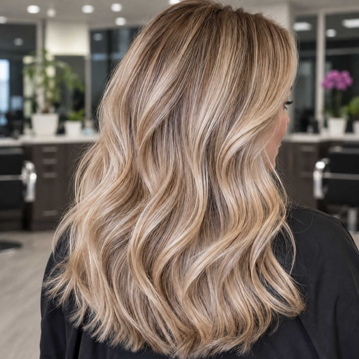 Bright blonde toner result by Beheshte Sadeghi